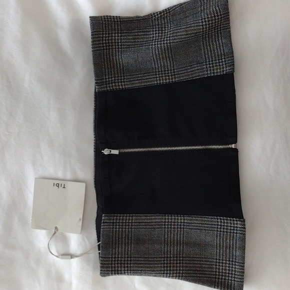 Tibi **NWT** Chester Checked Wool Corset. Size 12. - Picture 4 of 10